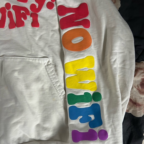 So Sorry! No WiFi White Hoodie - Picture 3 of 6